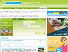 Tablet Screenshot of cotedumobilhome.com